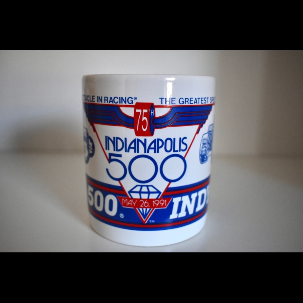75th Indianapolis 500 mug Indy 500 May 26, 1991